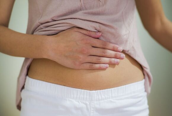 Douleur abdominale due aux vers