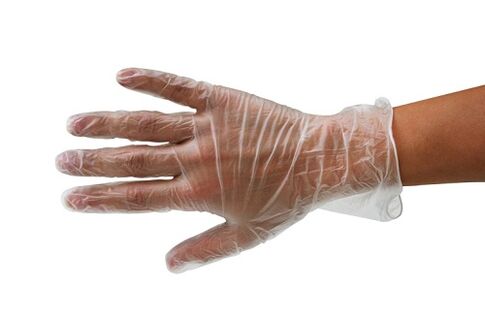 Gants pour tester les selles à la recherche de parasites